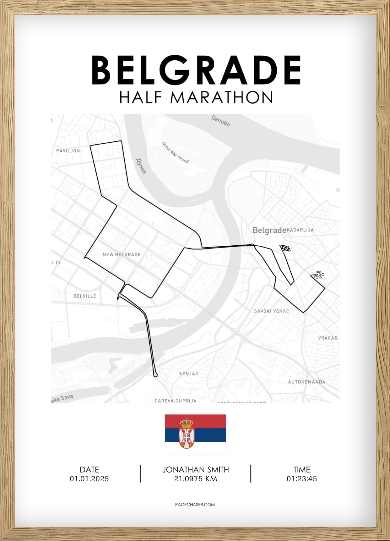Halbmarathon Belgrad Poster