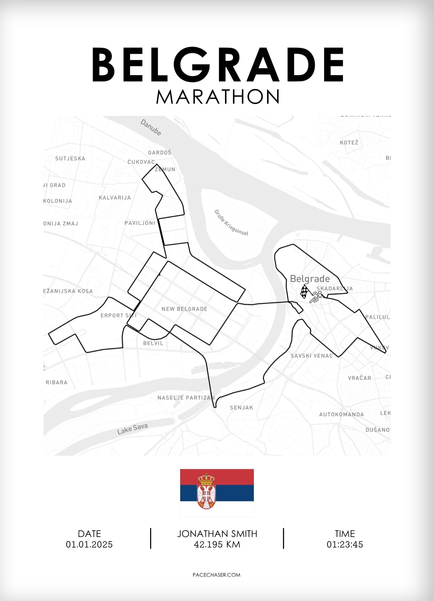 Marathon Belgrade Poster