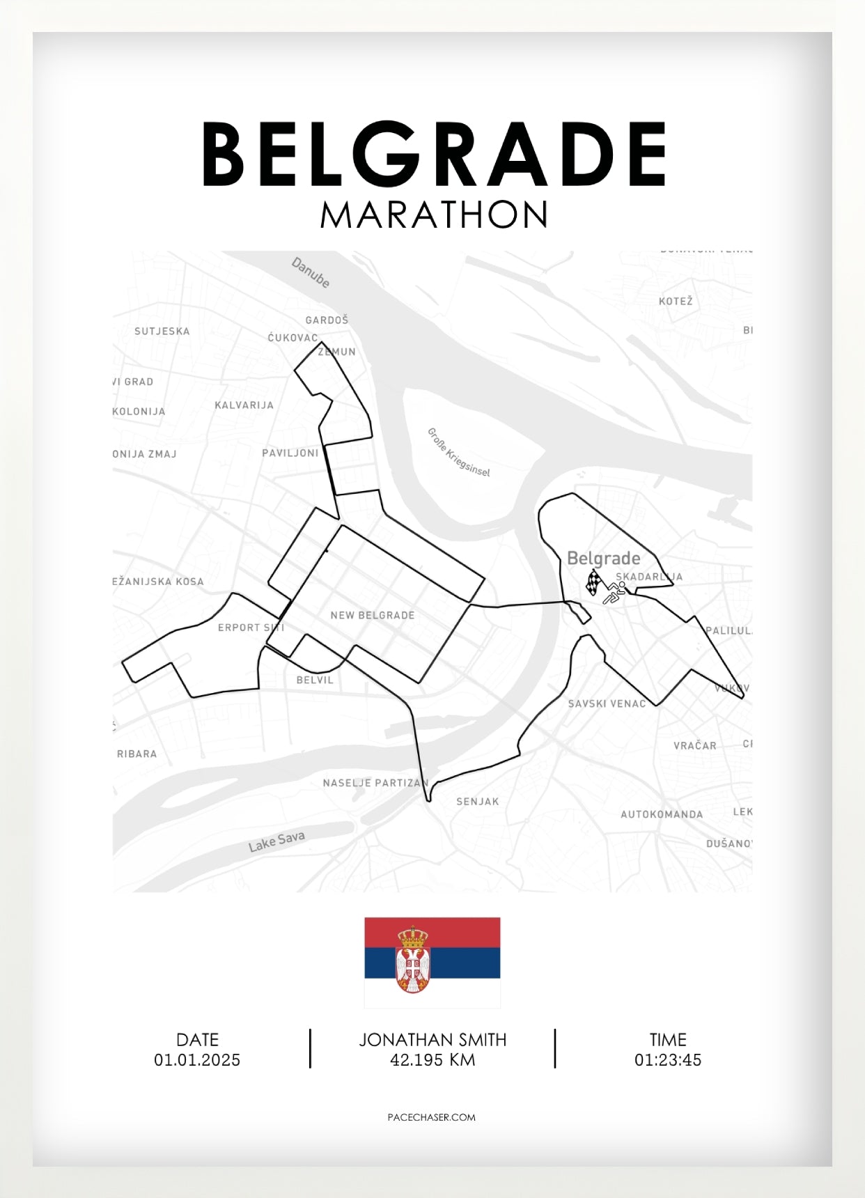 Marathon Belgrade Poster