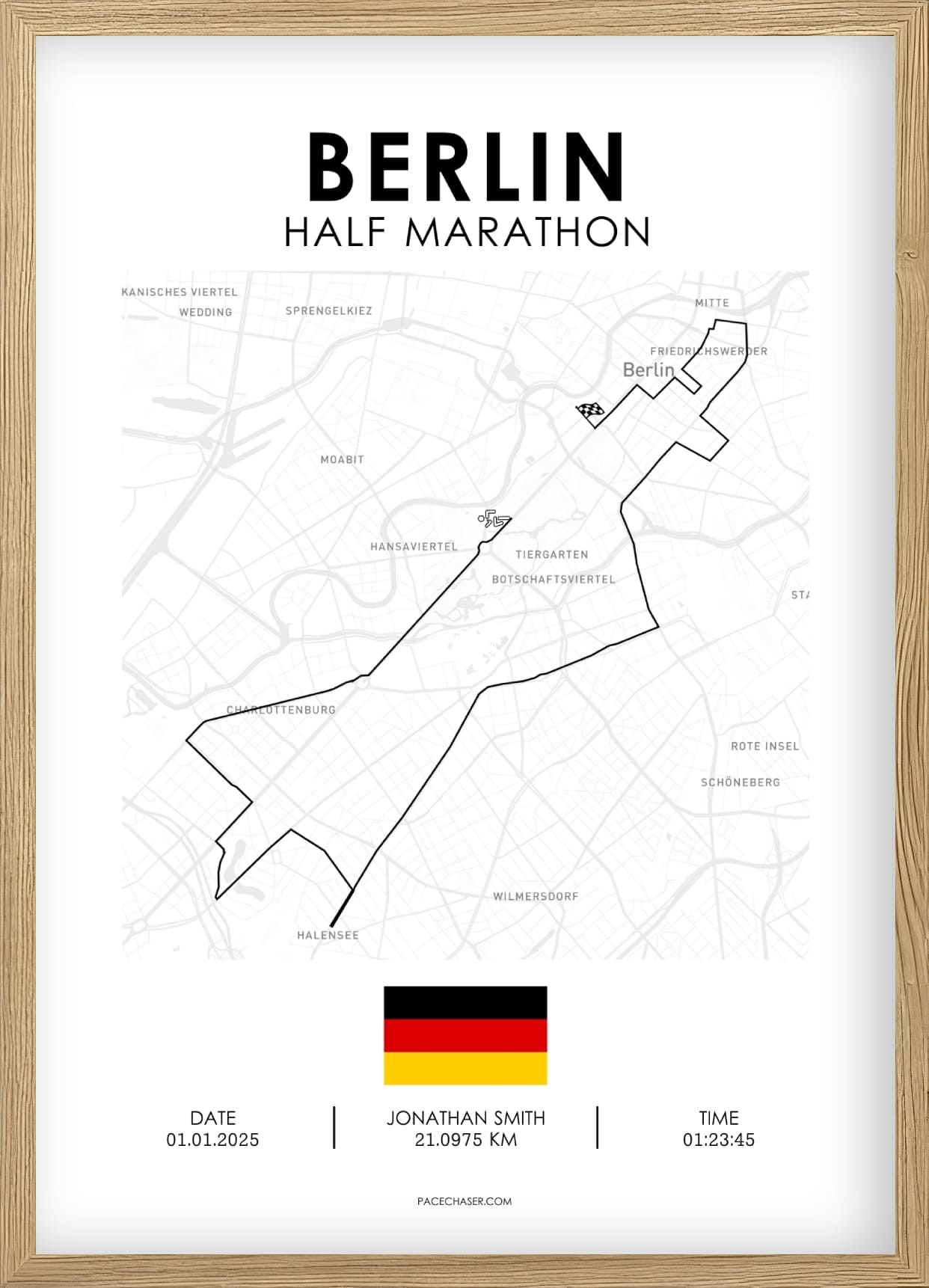 Halbmarathon Berlin Poster 2024 (Superhalf)