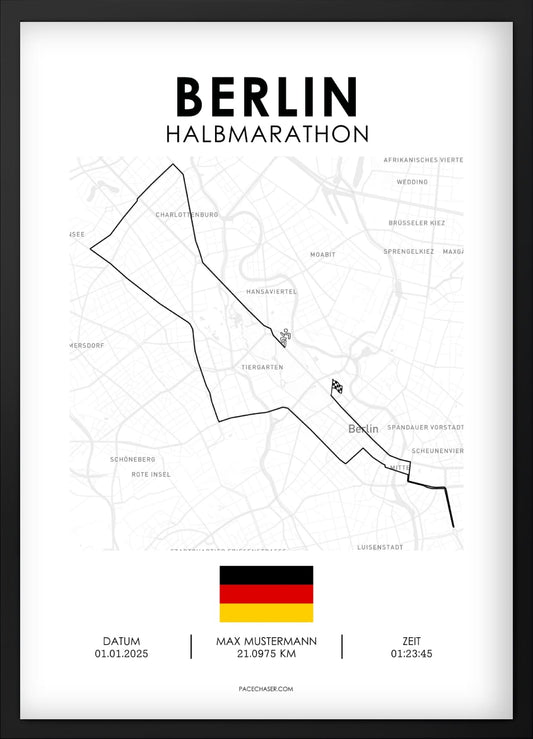 Halbmarathon Berlin Poster 2025 (Superhalf)