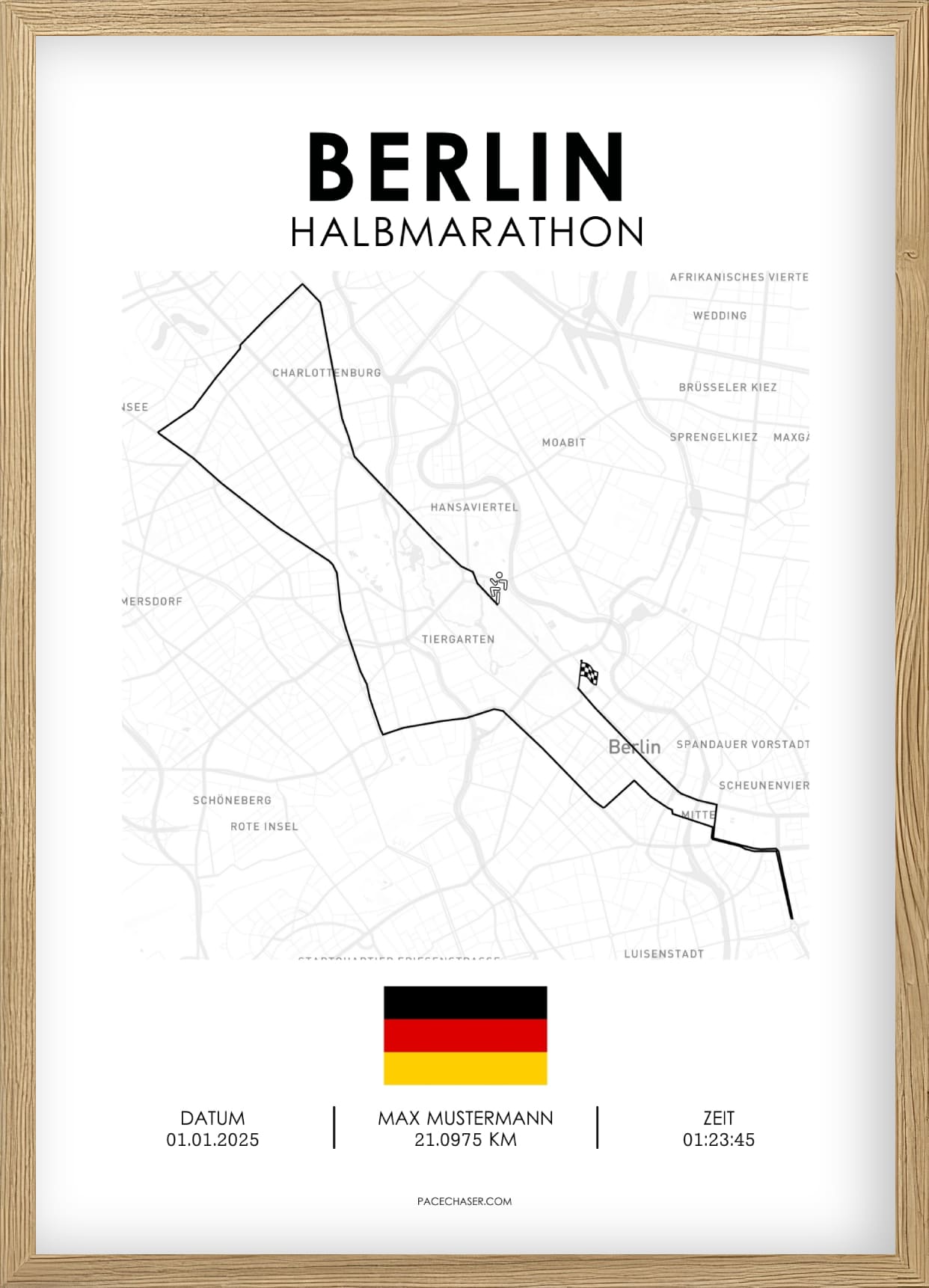 Halbmarathon Berlin Poster 2025 (Superhalf)