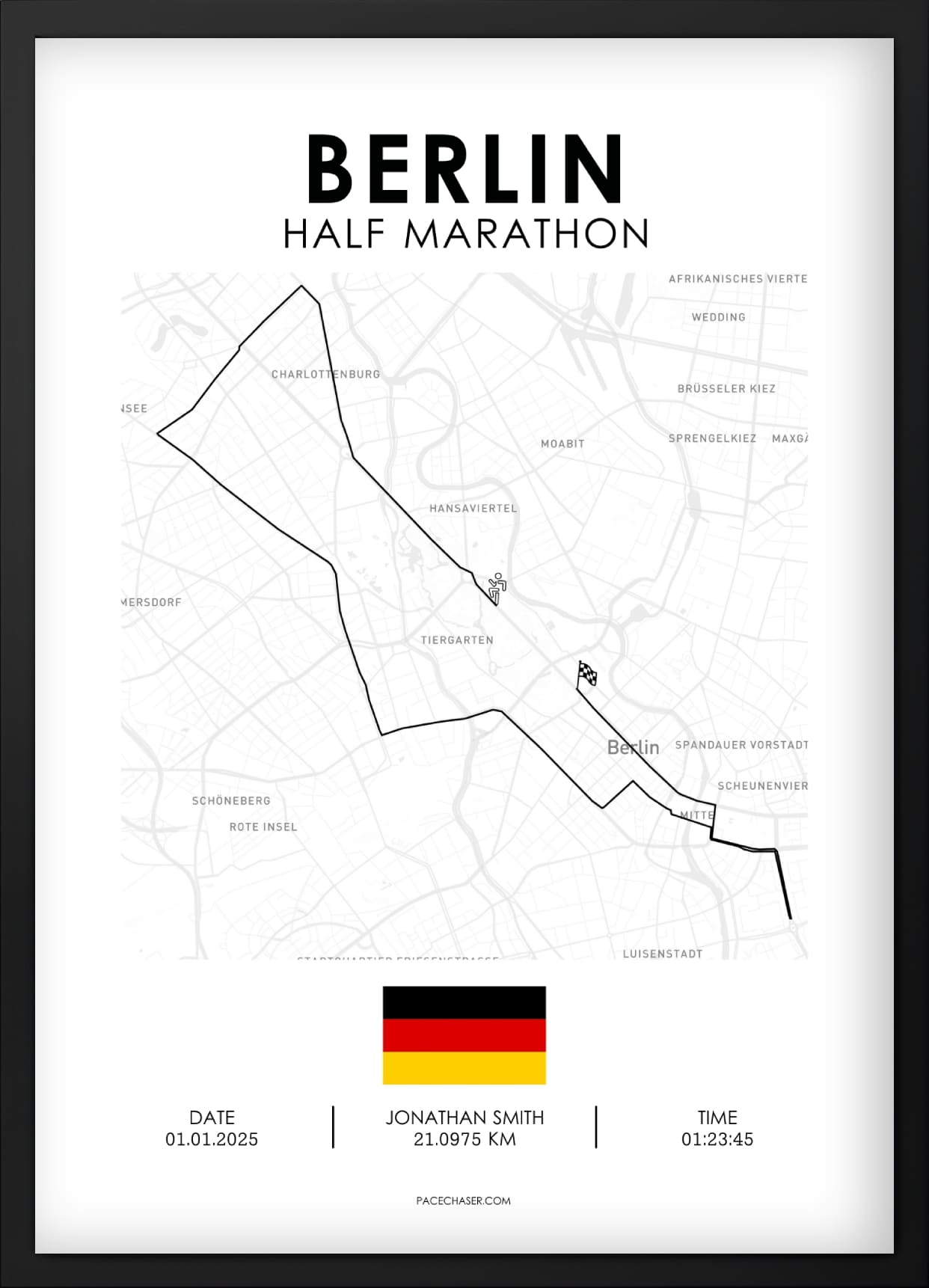 Halbmarathon Berlin Poster 2025 (Superhalf)