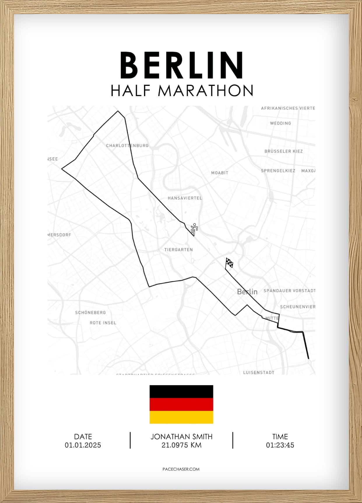 Halbmarathon Berlin Poster 2025 (Superhalf)