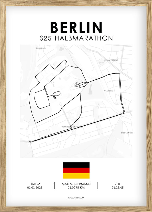 Berlin Half Marathon Poster 2025 (Superhalf)