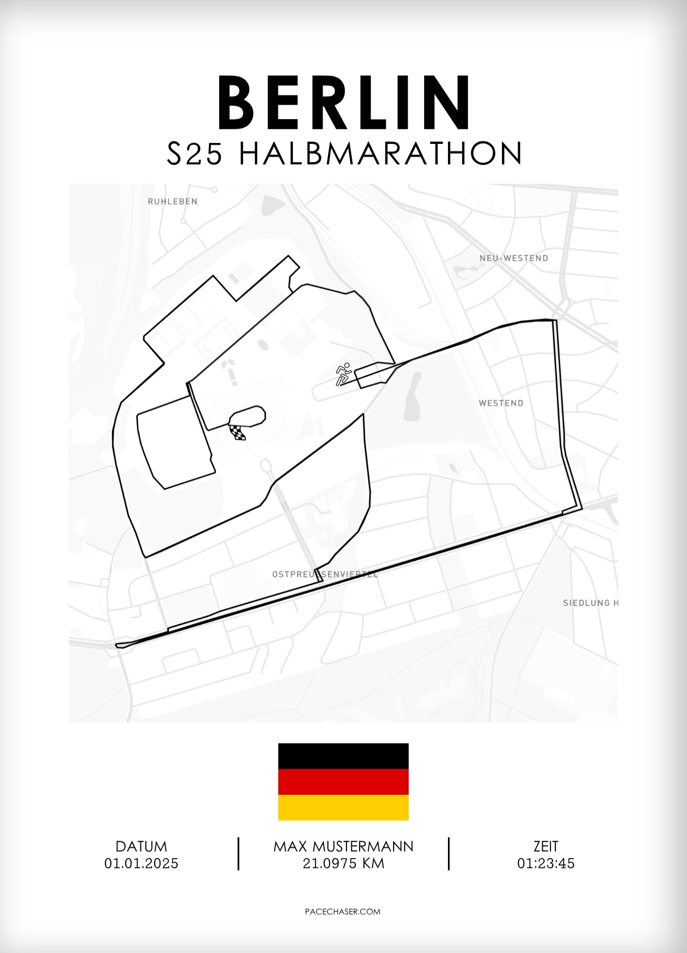 Halbmarathon Berlin Poster - S25