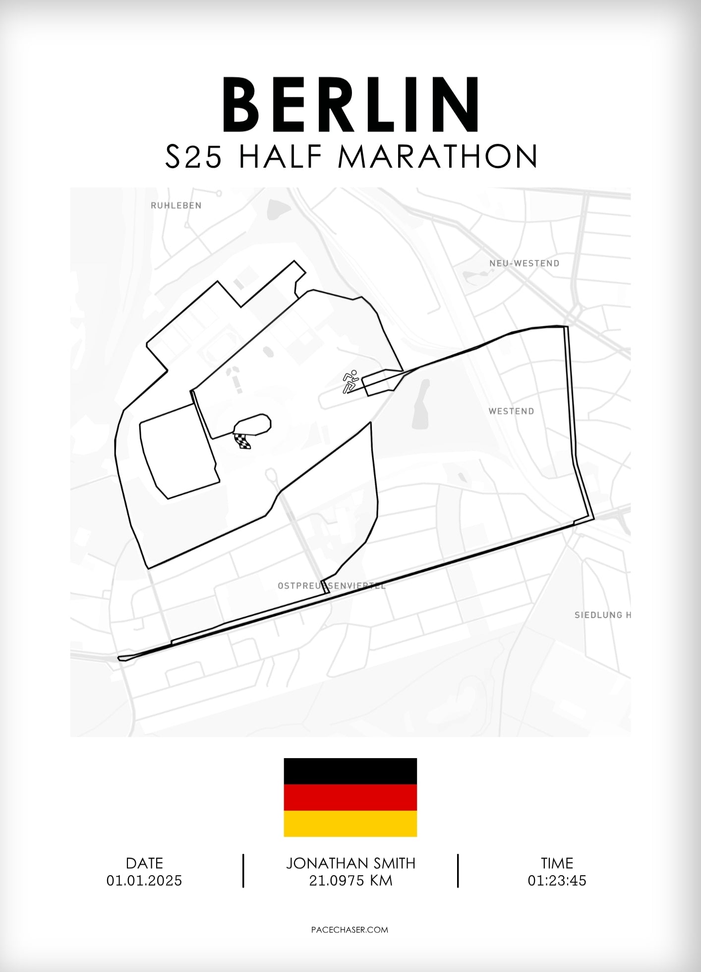 Halbmarathon Berlin Poster - S25