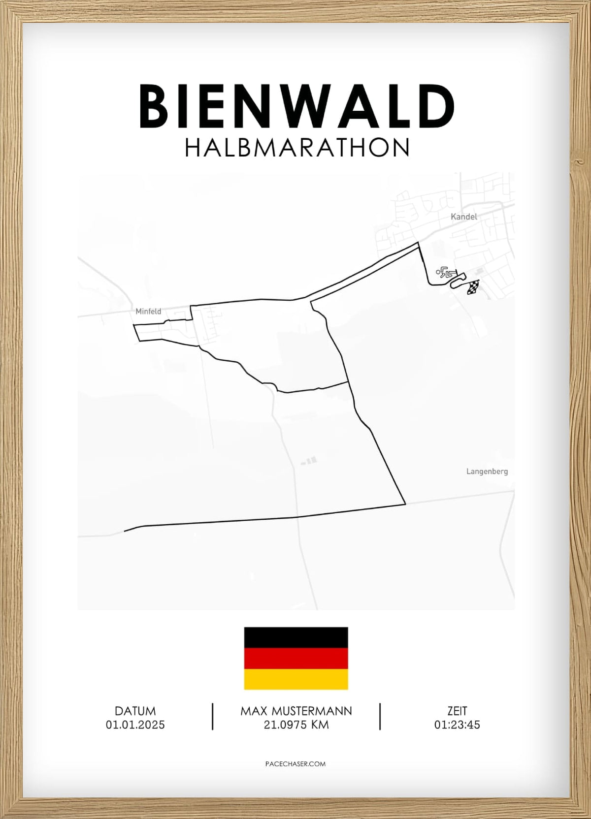 Halbmarathon Bienwald Poster