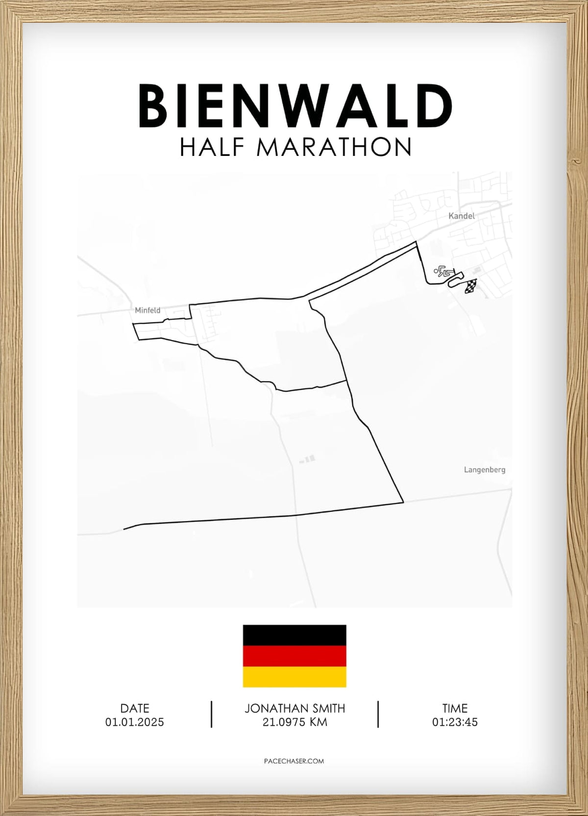 Halbmarathon Bienwald Poster