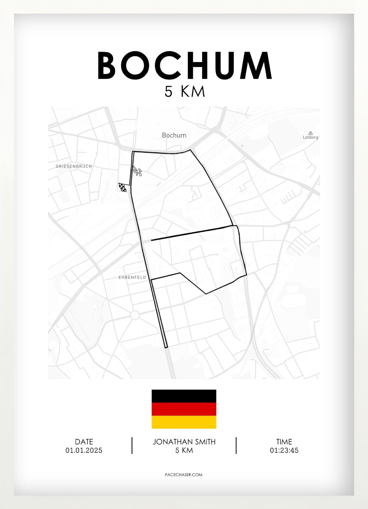 Bochum Halbmarathon / 10 km / 5 km Laufposter