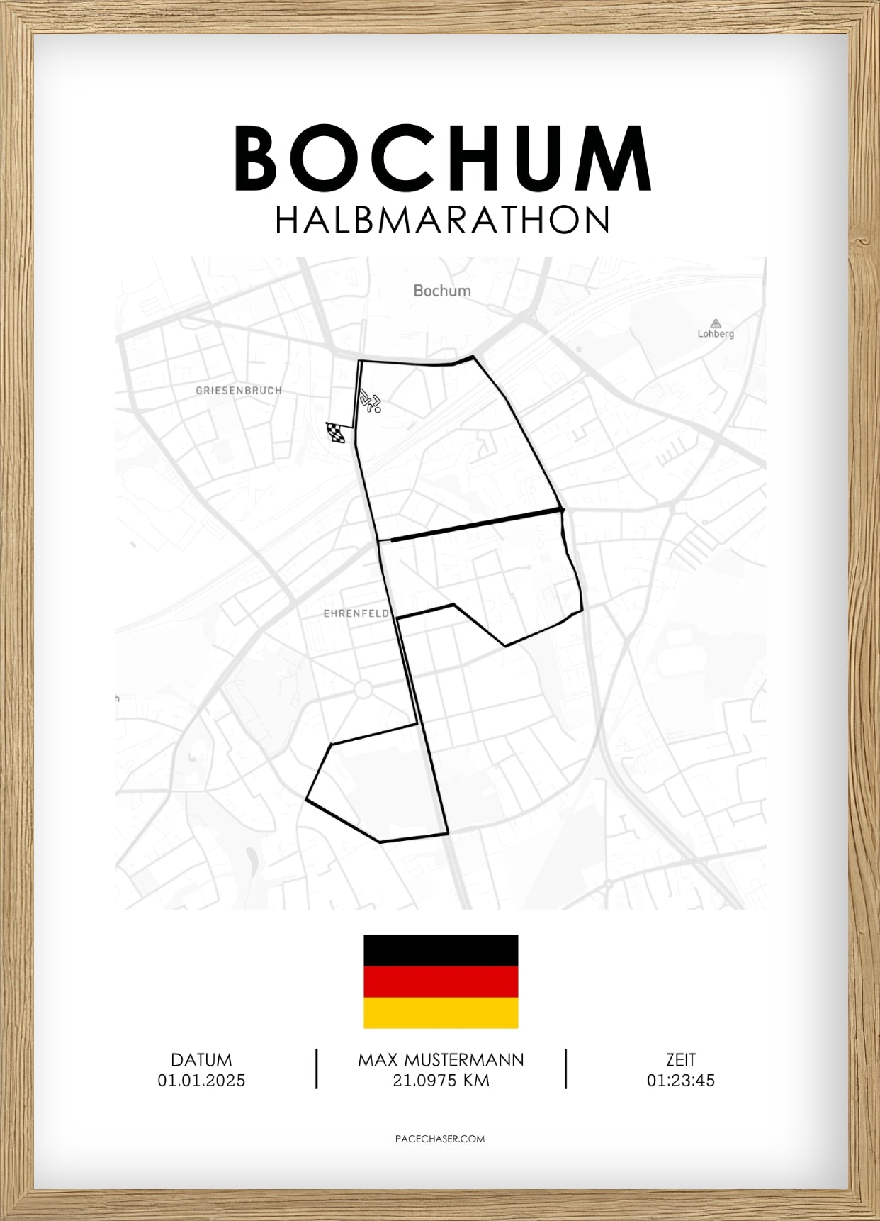 Bochum Halbmarathon / 10 km / 5 km Laufposter