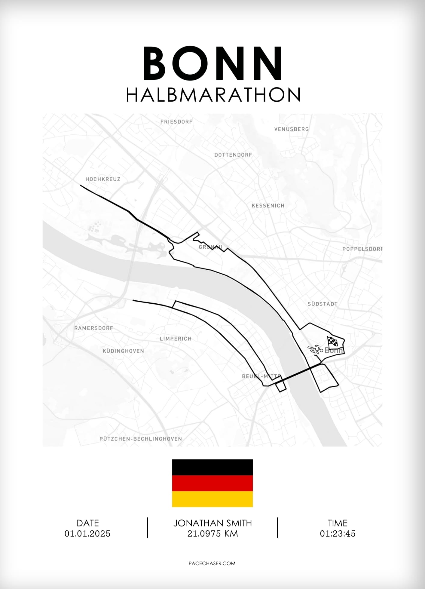 Halbmarathon Bonn Poster