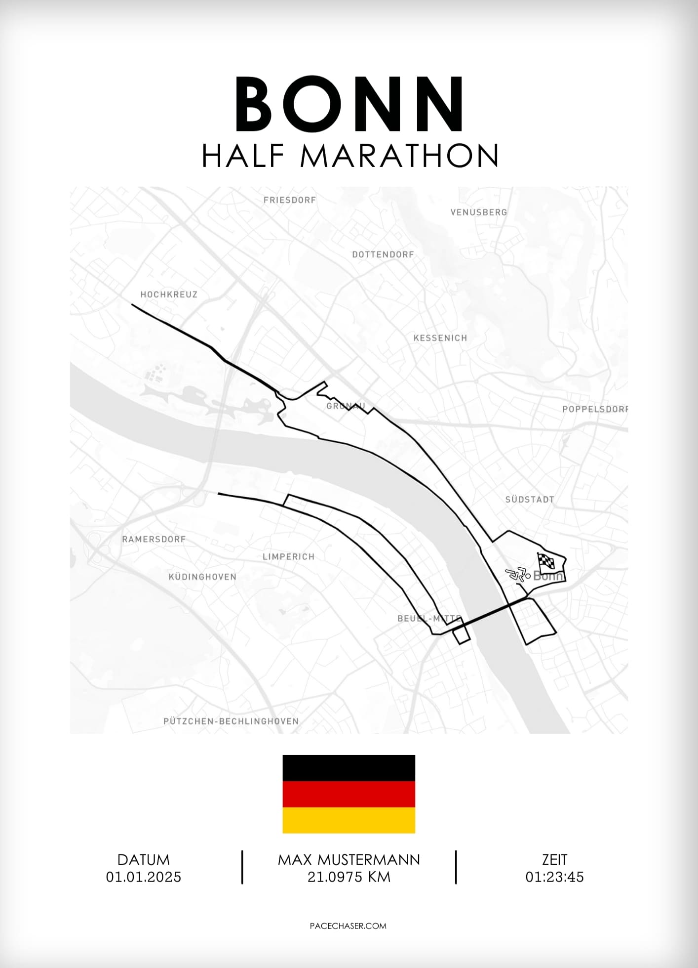 Halbmarathon Bonn Poster
