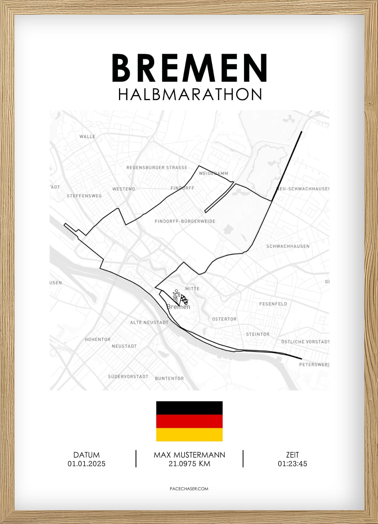 Halbmarathon Bremen Poster - ab 2024
