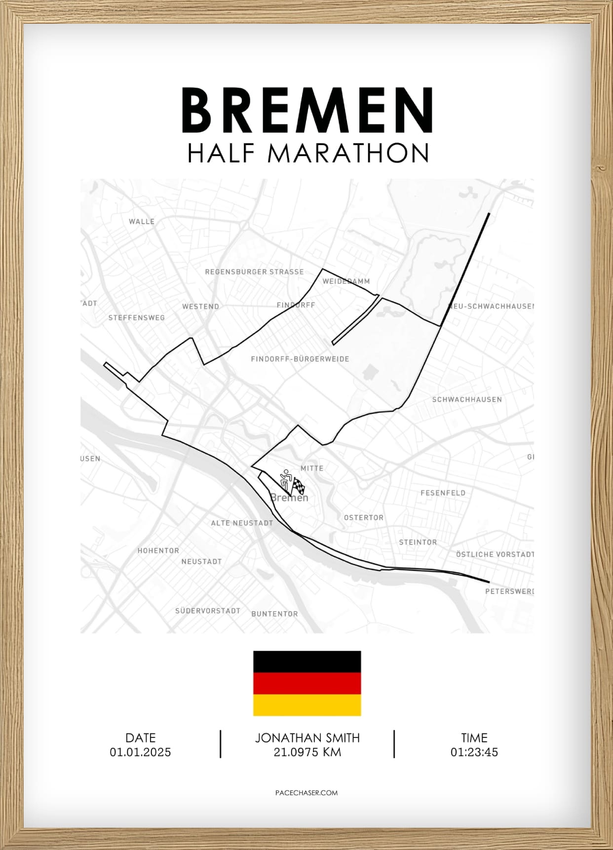 Halbmarathon Bremen Poster - ab 2024