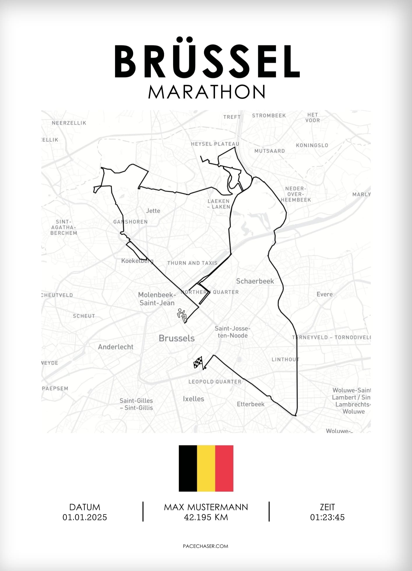 Marathon Brüssel Poster