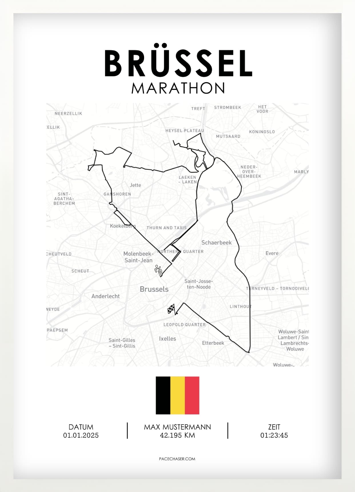 Marathon Brüssel Poster