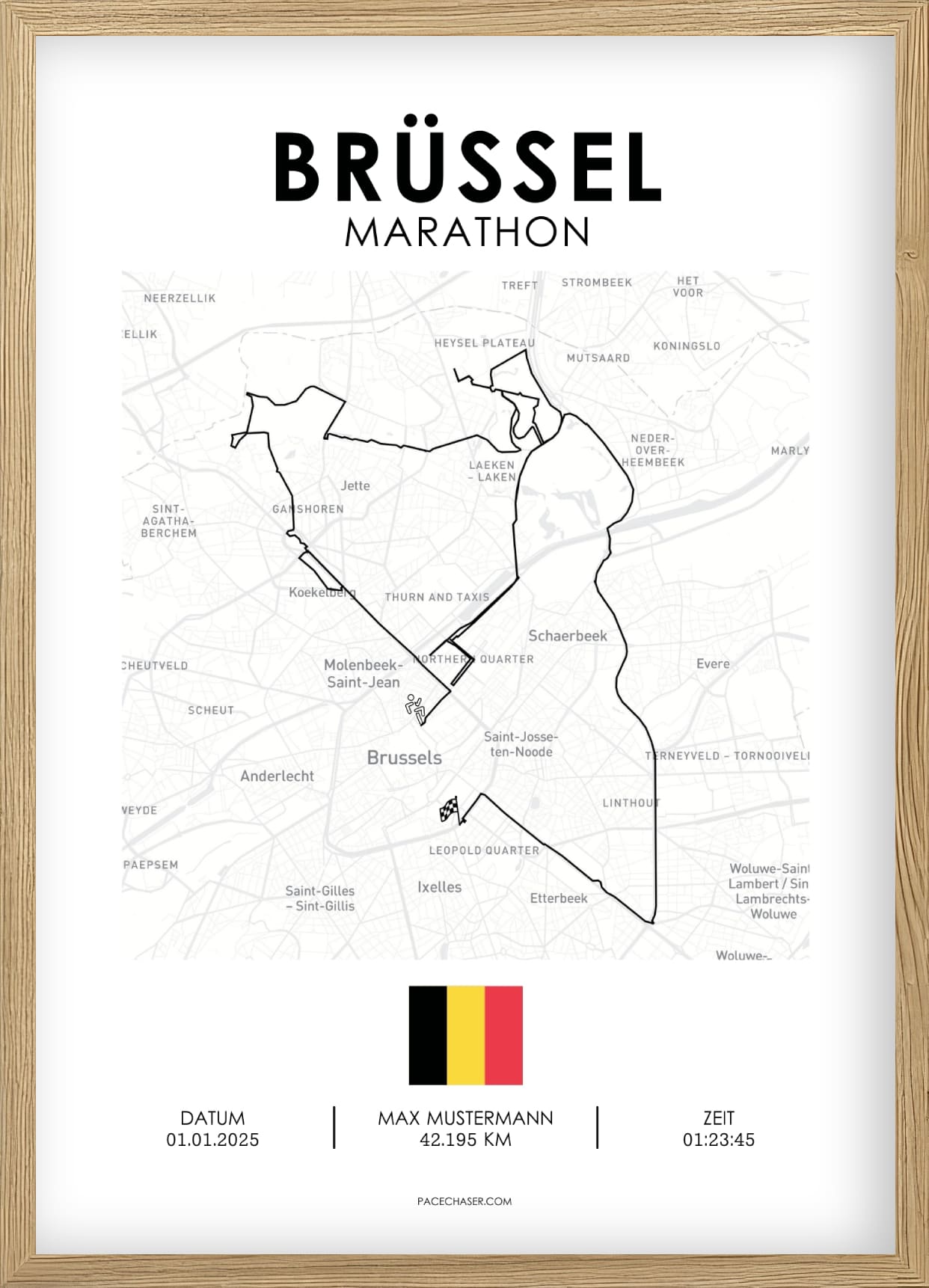 Marathon Brüssel Poster