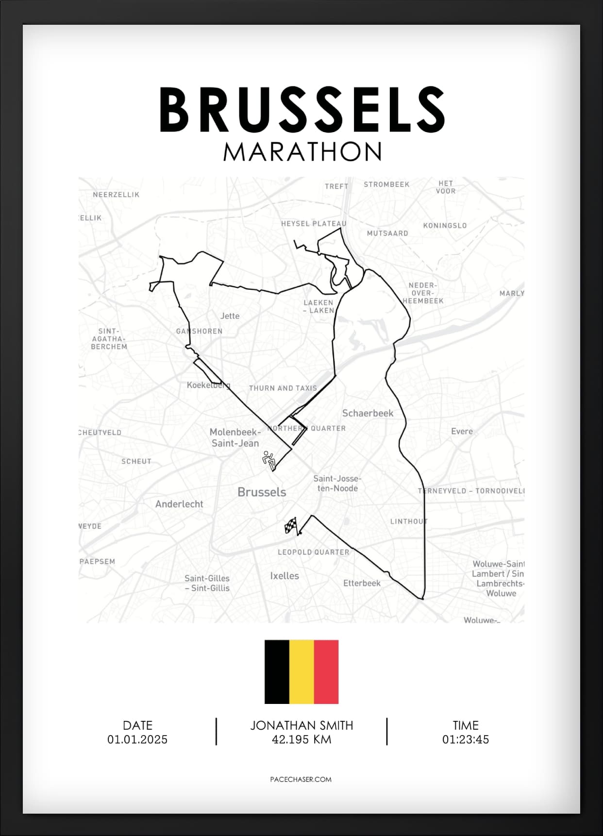 Marathon Brüssel Poster