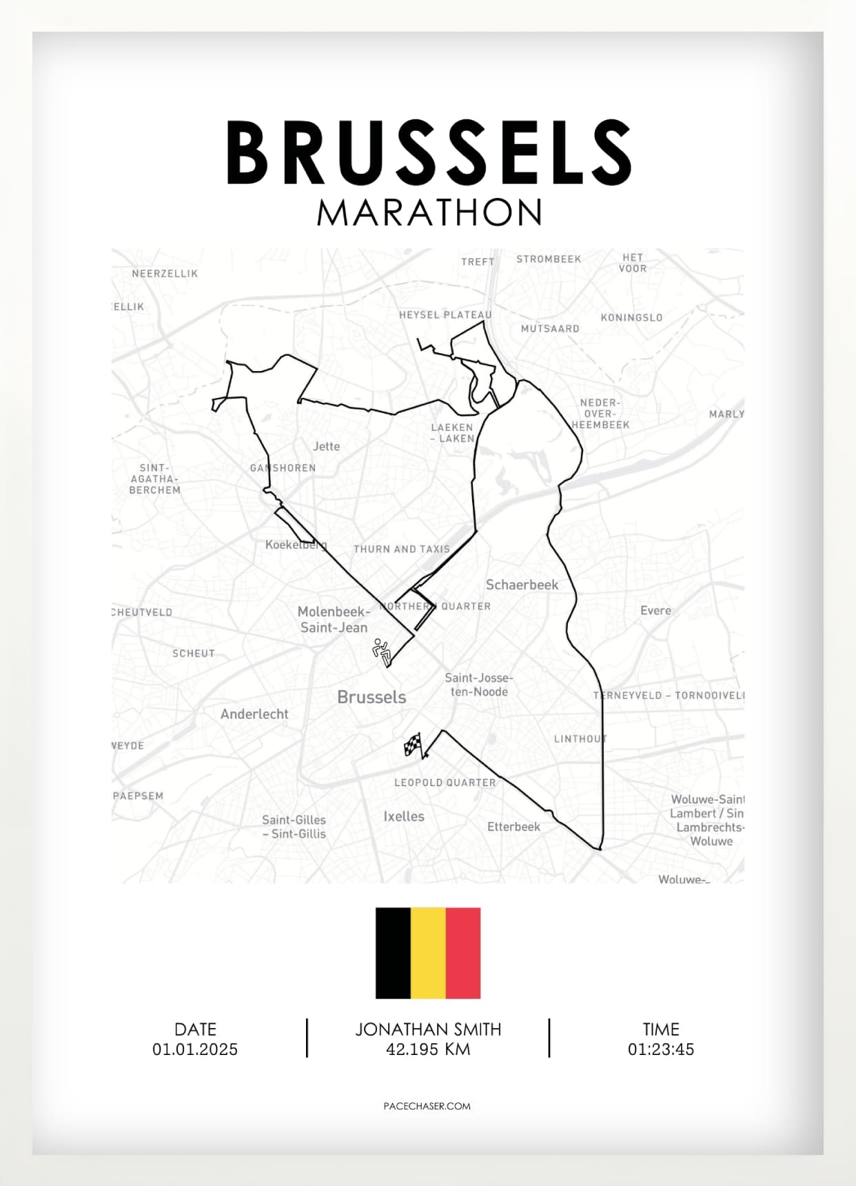 Marathon Brüssel Poster