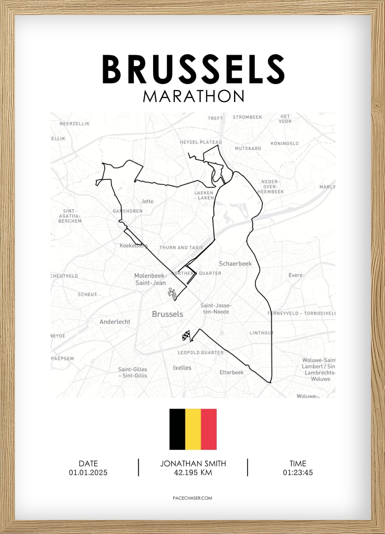 Marathon Brüssel Poster