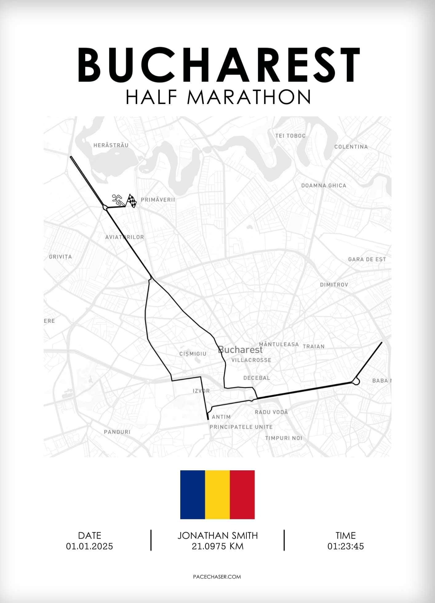 Halbmarathon Bukarest Poster