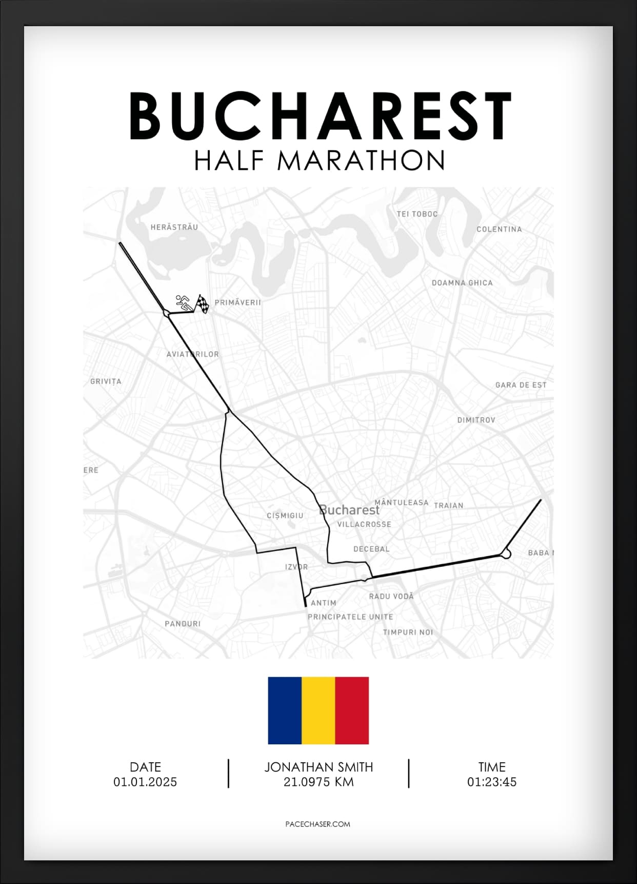 Halbmarathon Bukarest Poster