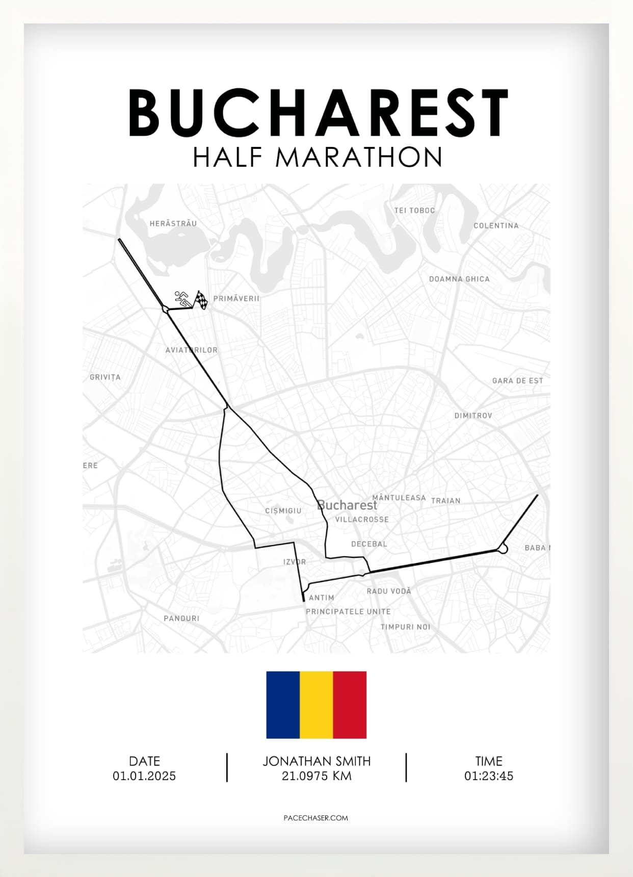 Halbmarathon Bukarest Poster