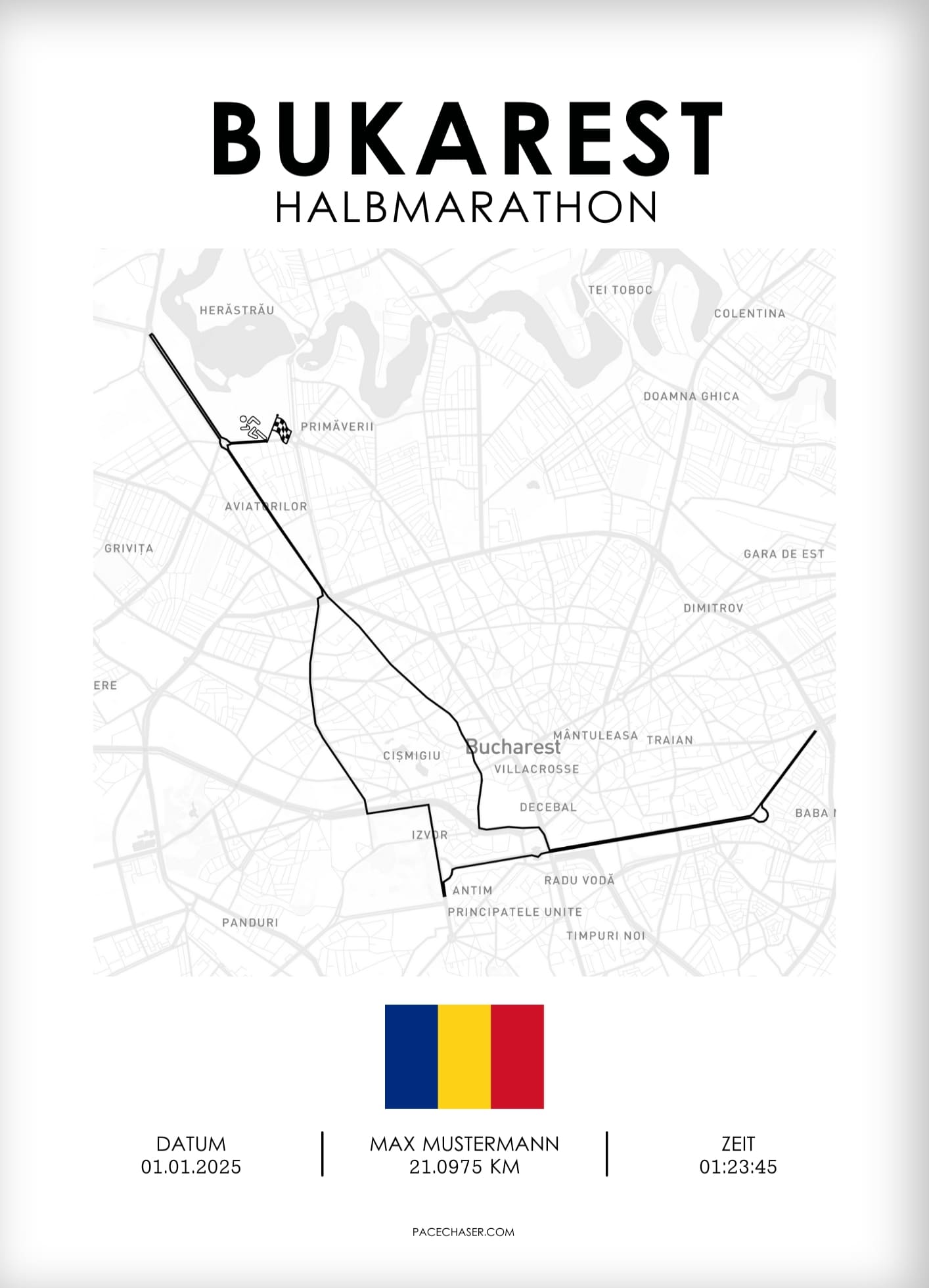 Halbmarathon Bukarest Poster