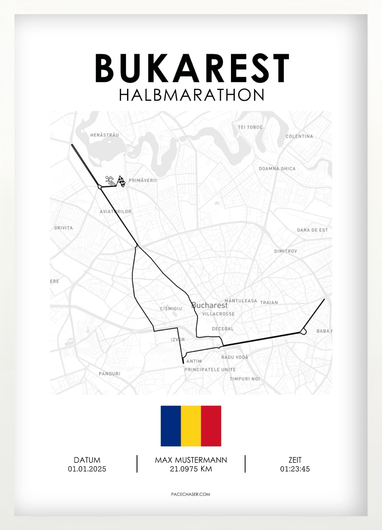 Halbmarathon Bukarest Poster