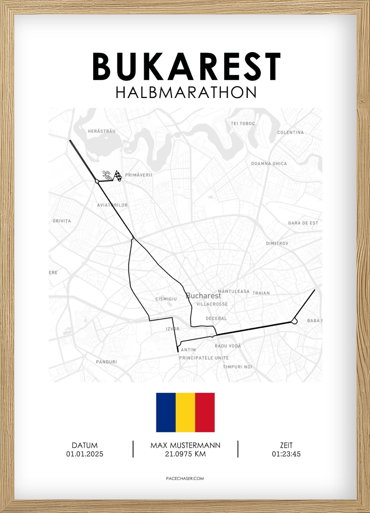Halbmarathon Bukarest Poster