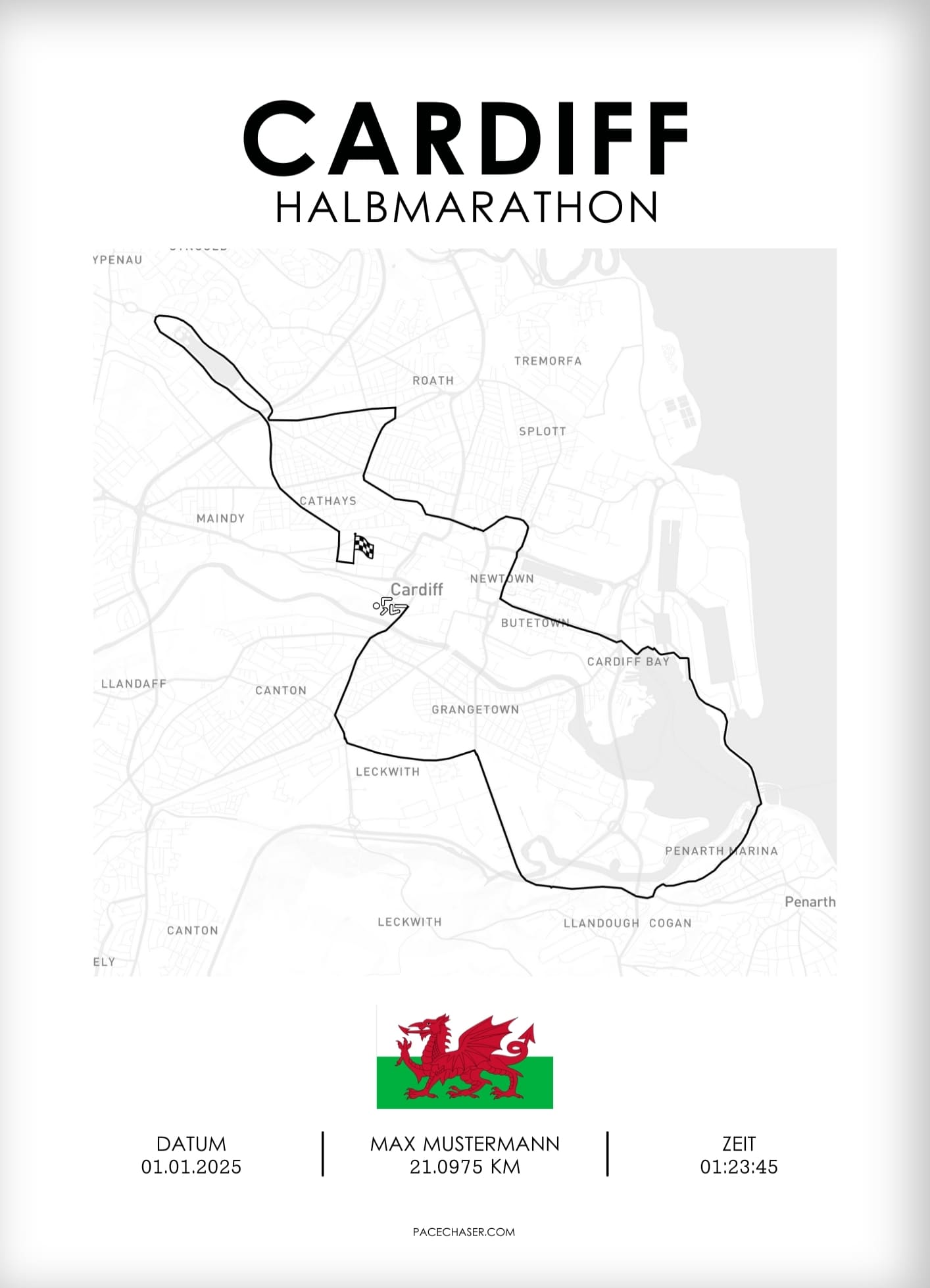 Halbmarathon Cardiff Poster (Superhalf) - ab 2024