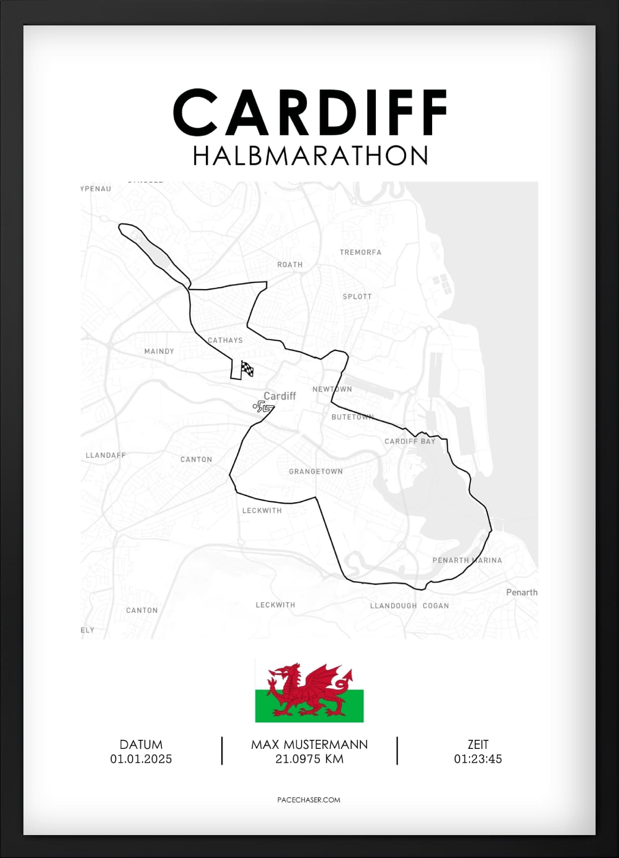Halbmarathon Cardiff Poster (Superhalf) - ab 2024