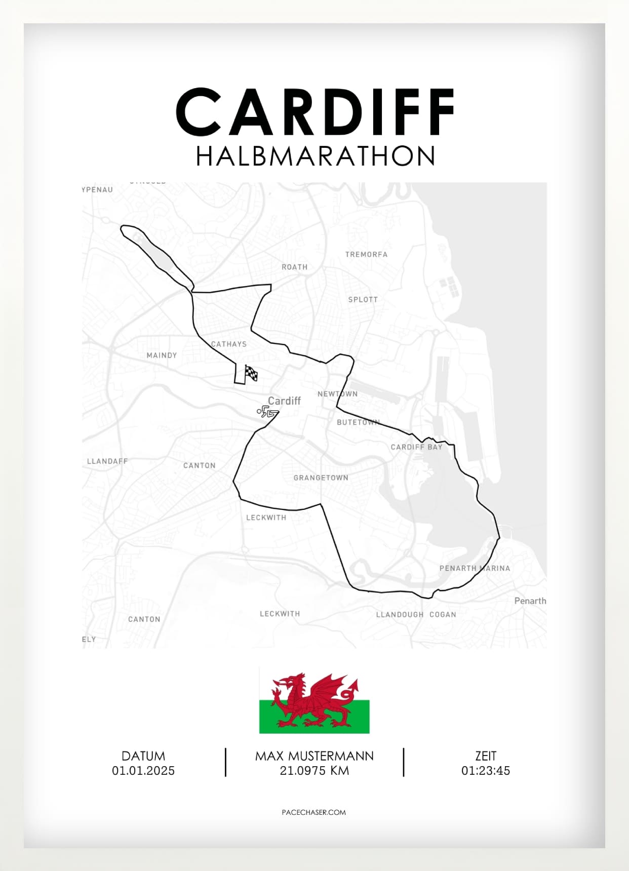 Halbmarathon Cardiff Poster (Superhalf) - ab 2024