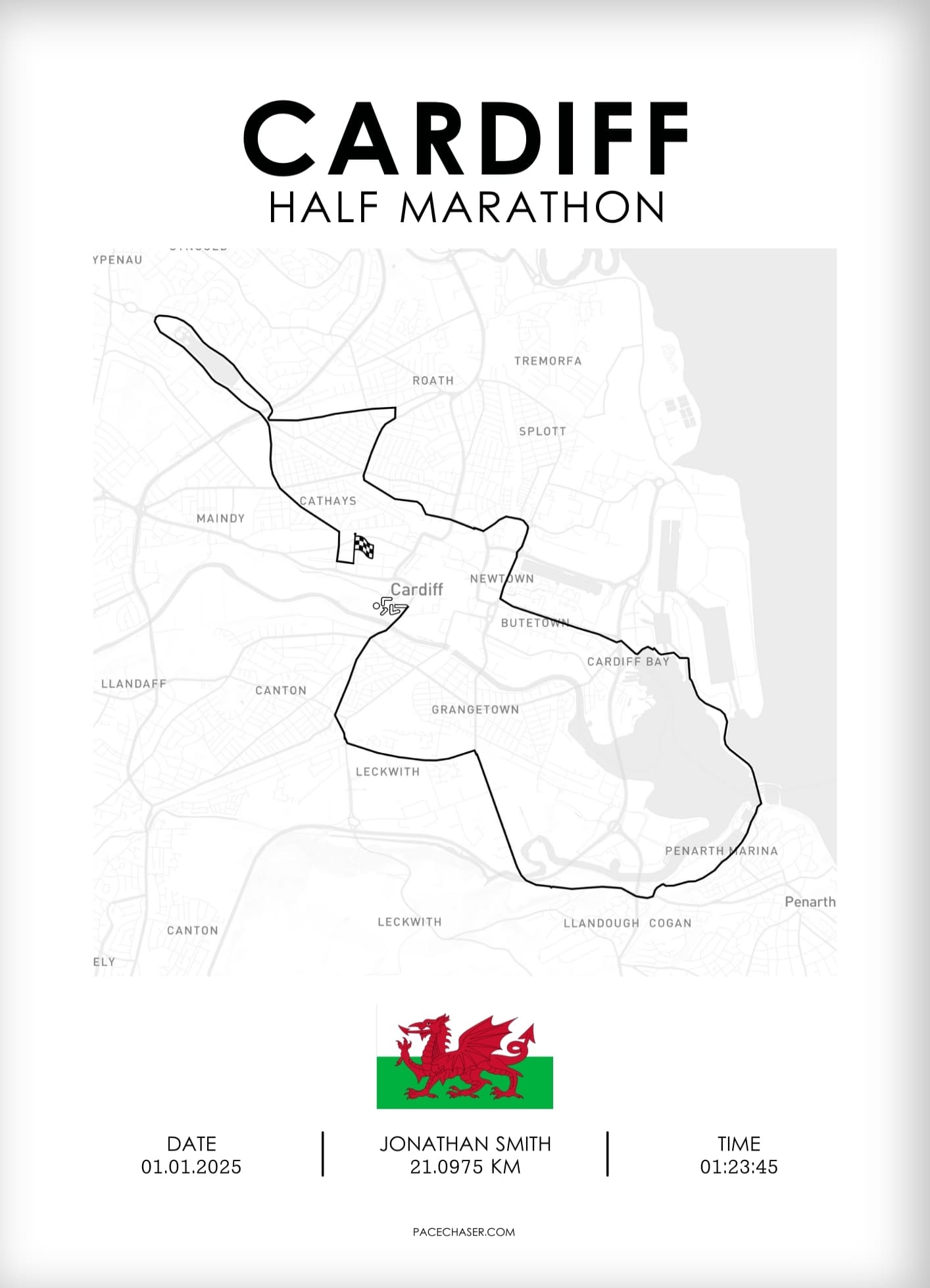 Halbmarathon Cardiff Poster (Superhalf) - ab 2024