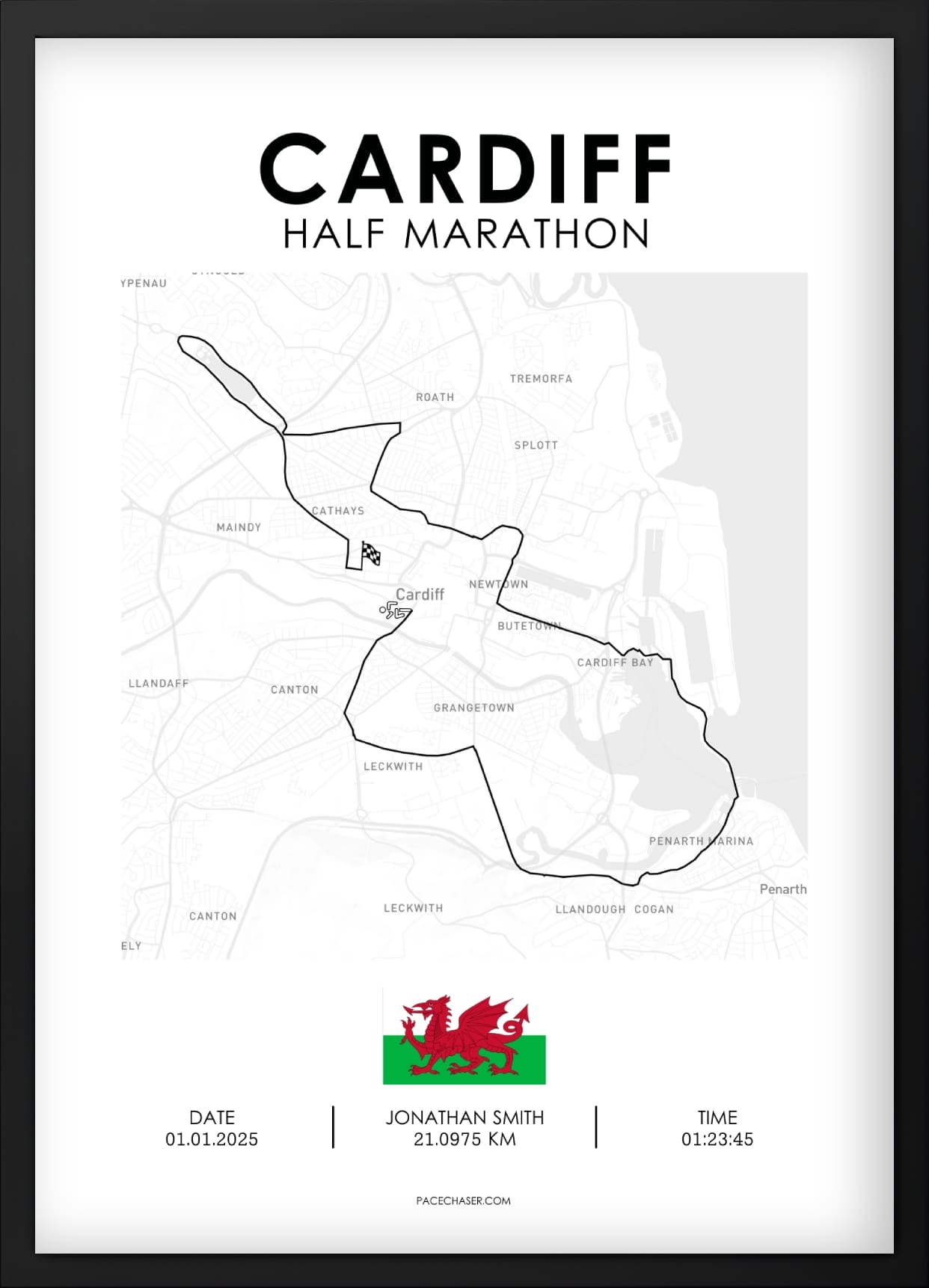 Halbmarathon Cardiff Poster (Superhalf) - ab 2024