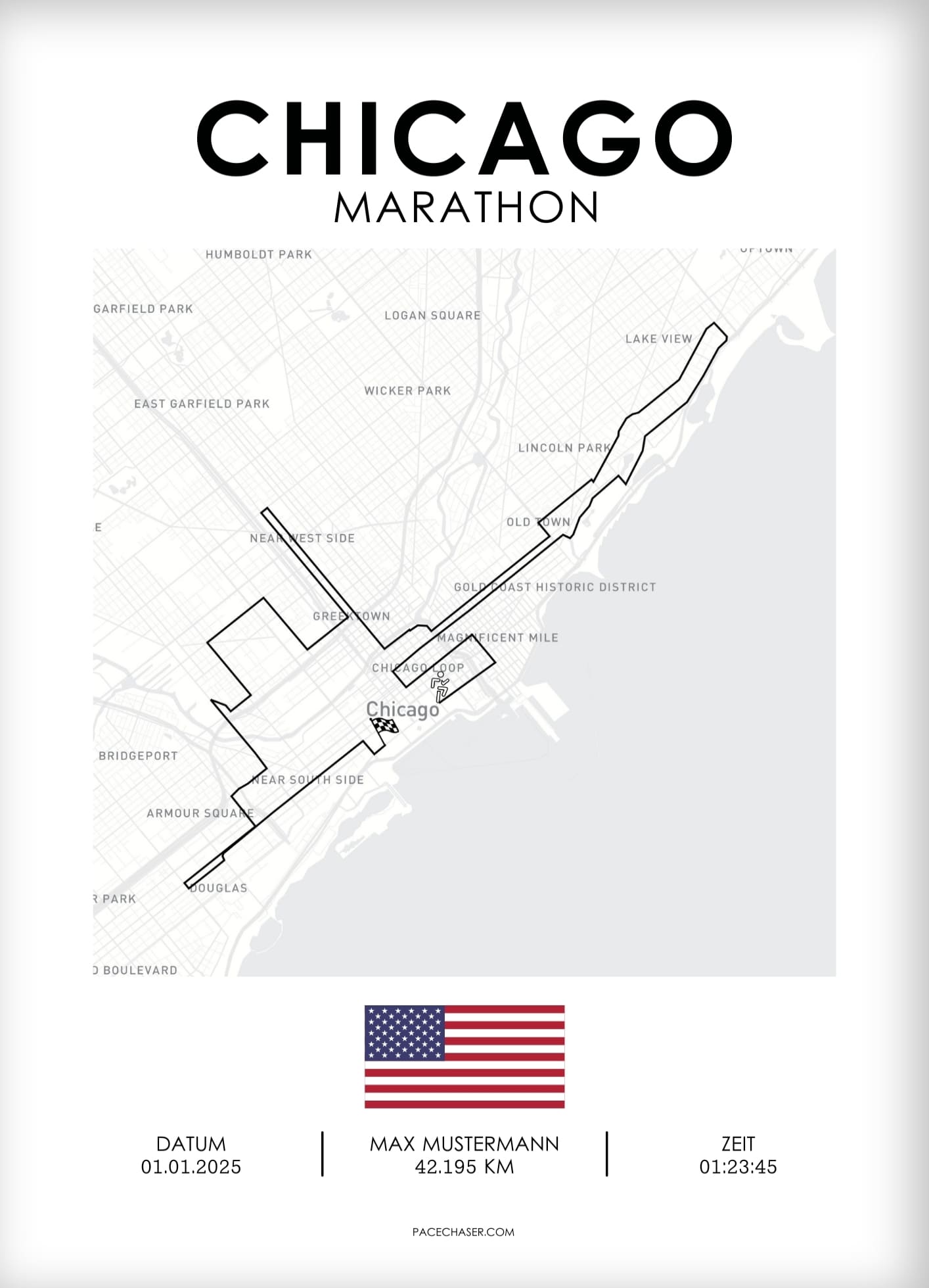 Marathon Chicago Poster