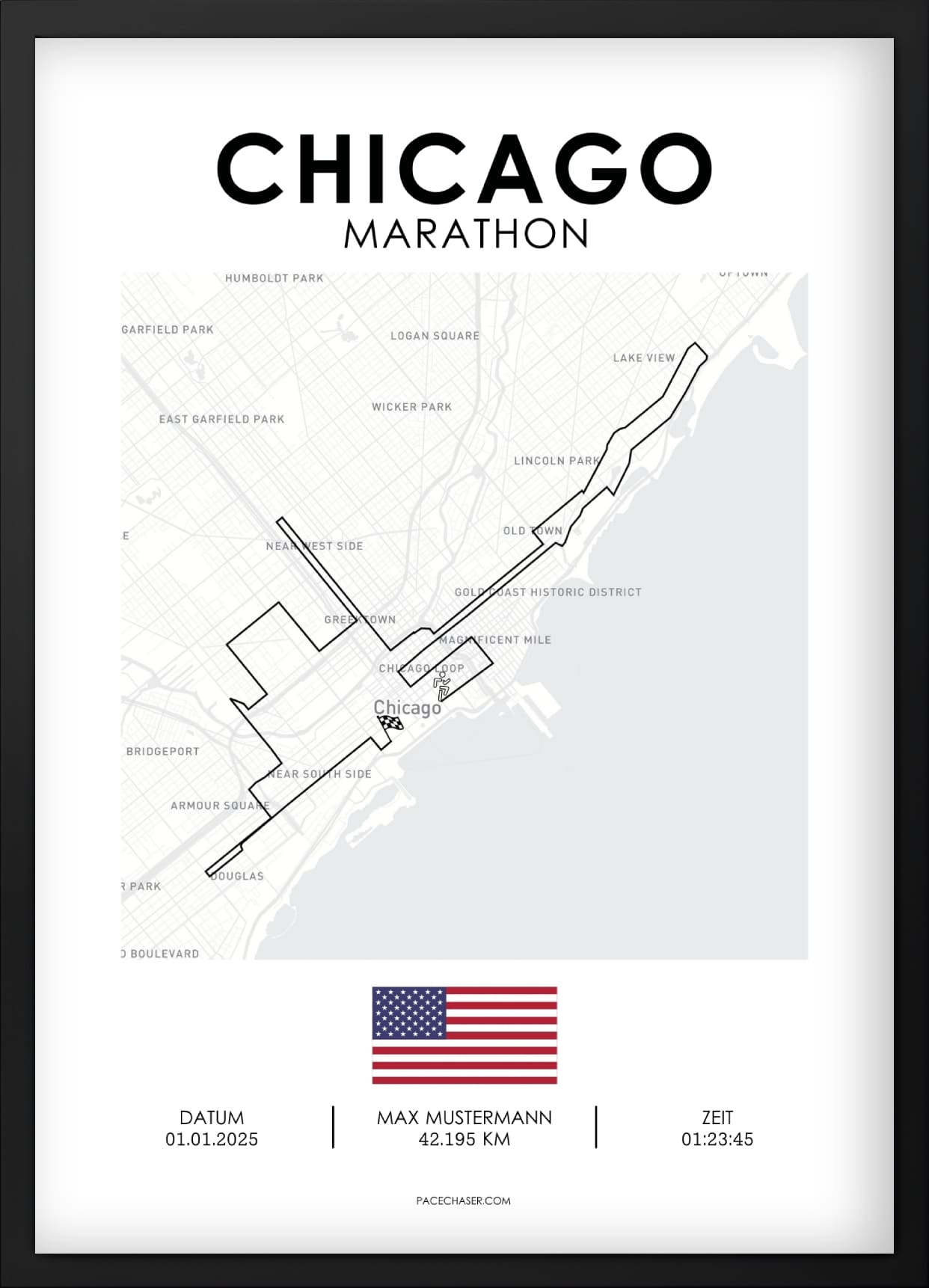 Marathon Chicago Poster