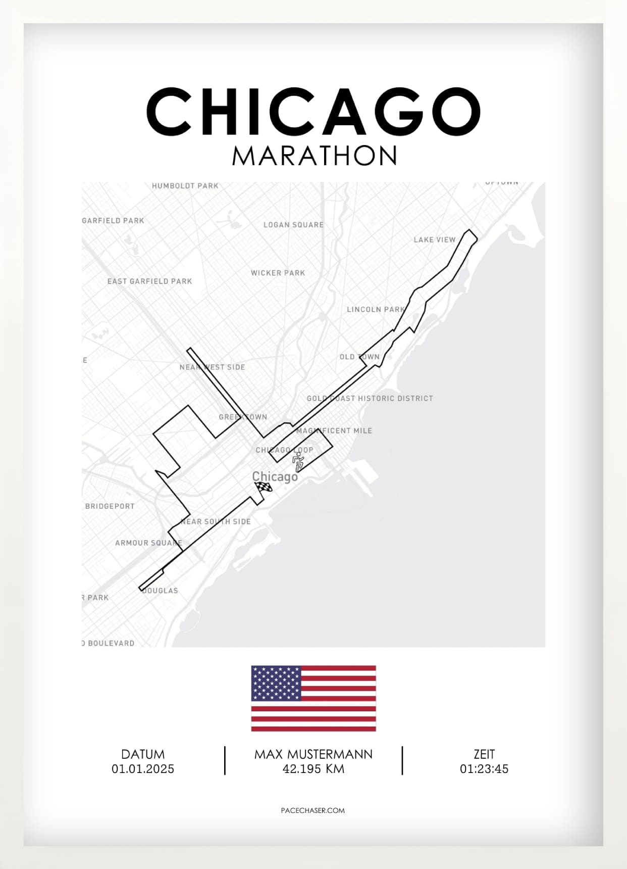 Marathon Chicago Poster