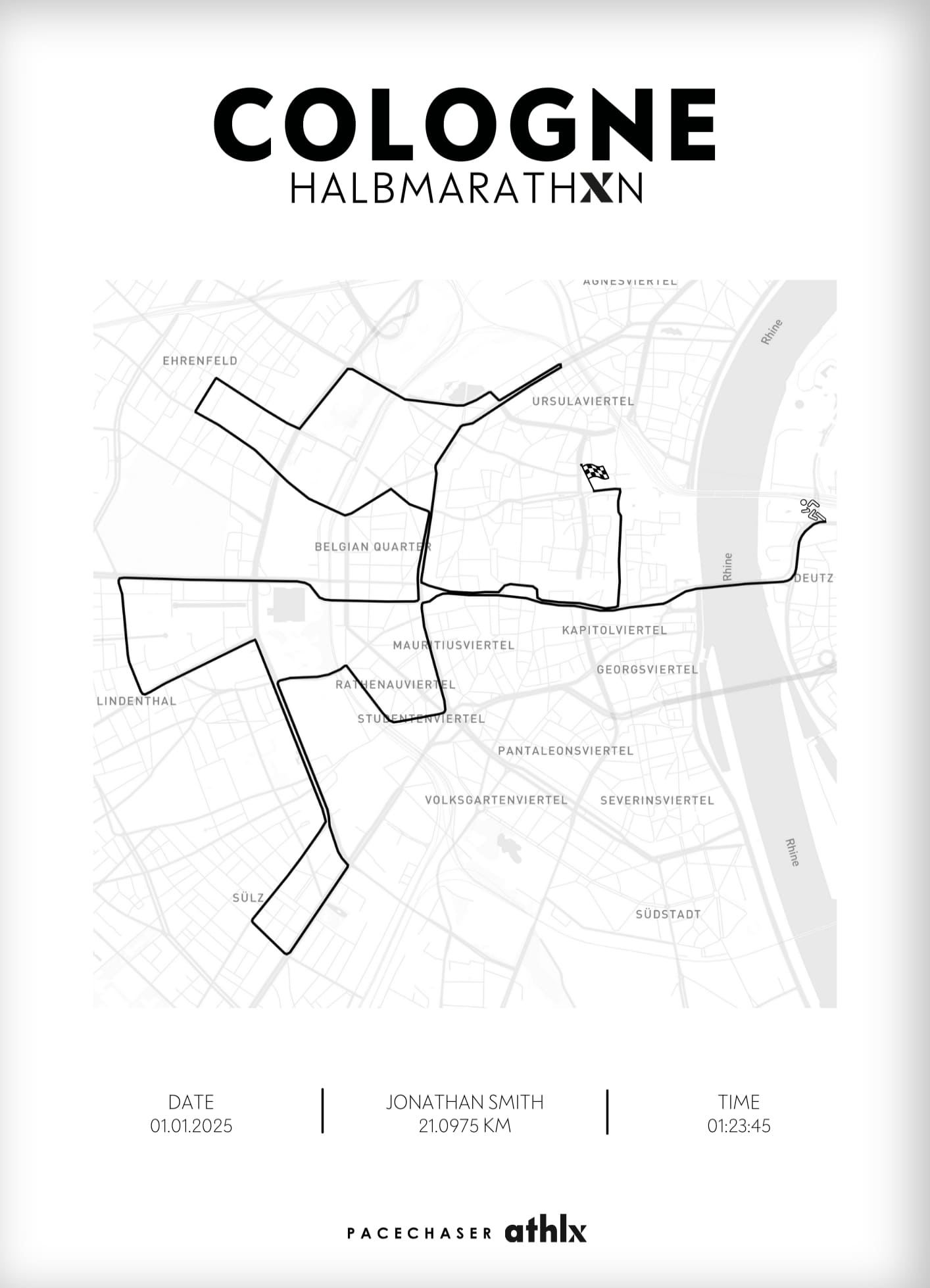 Marathon Köln Athlx Edition Poster