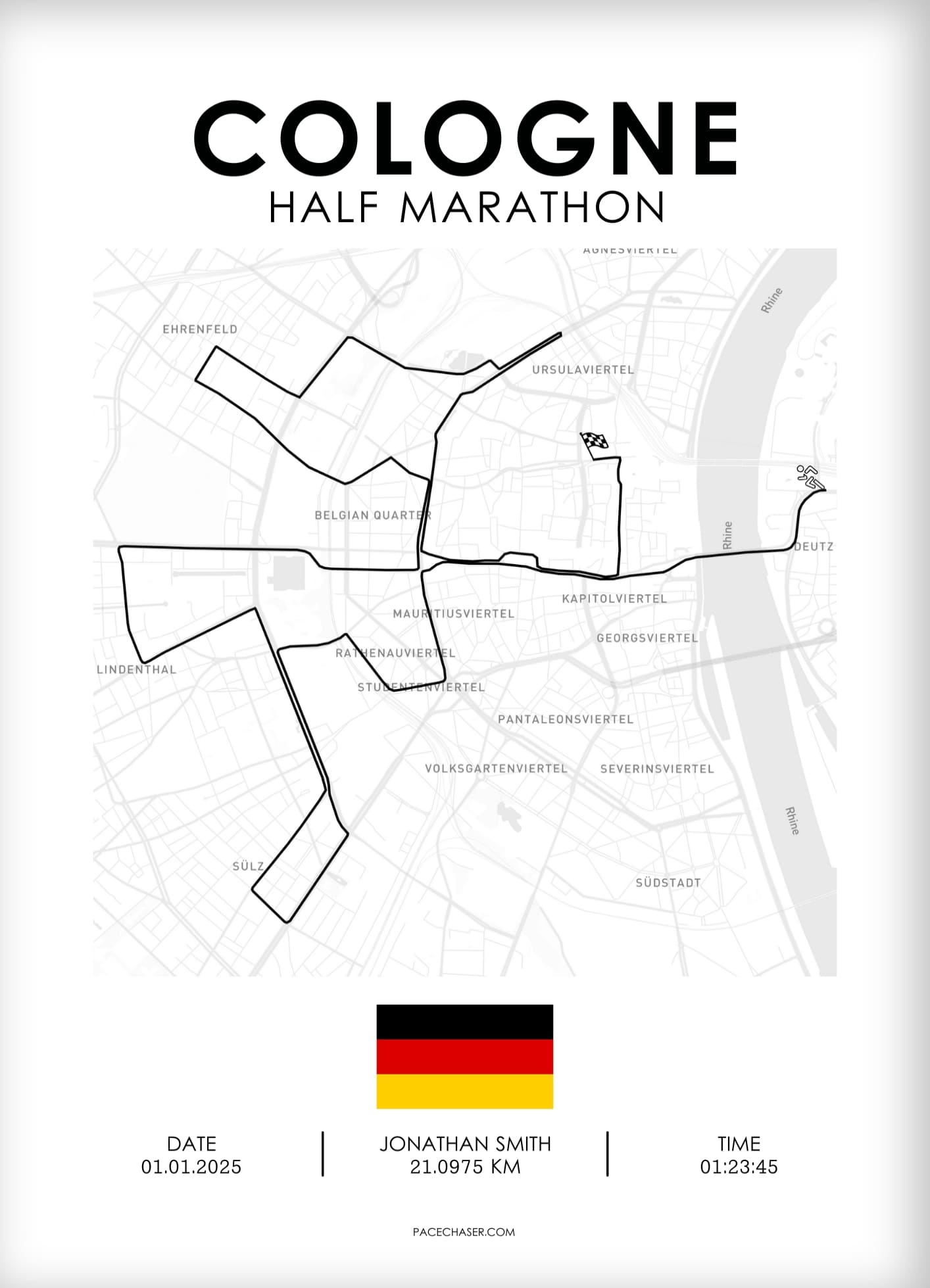 Halbmarathon Köln Poster