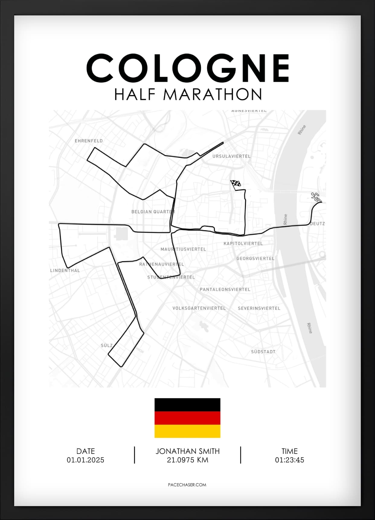 Halbmarathon Köln Poster