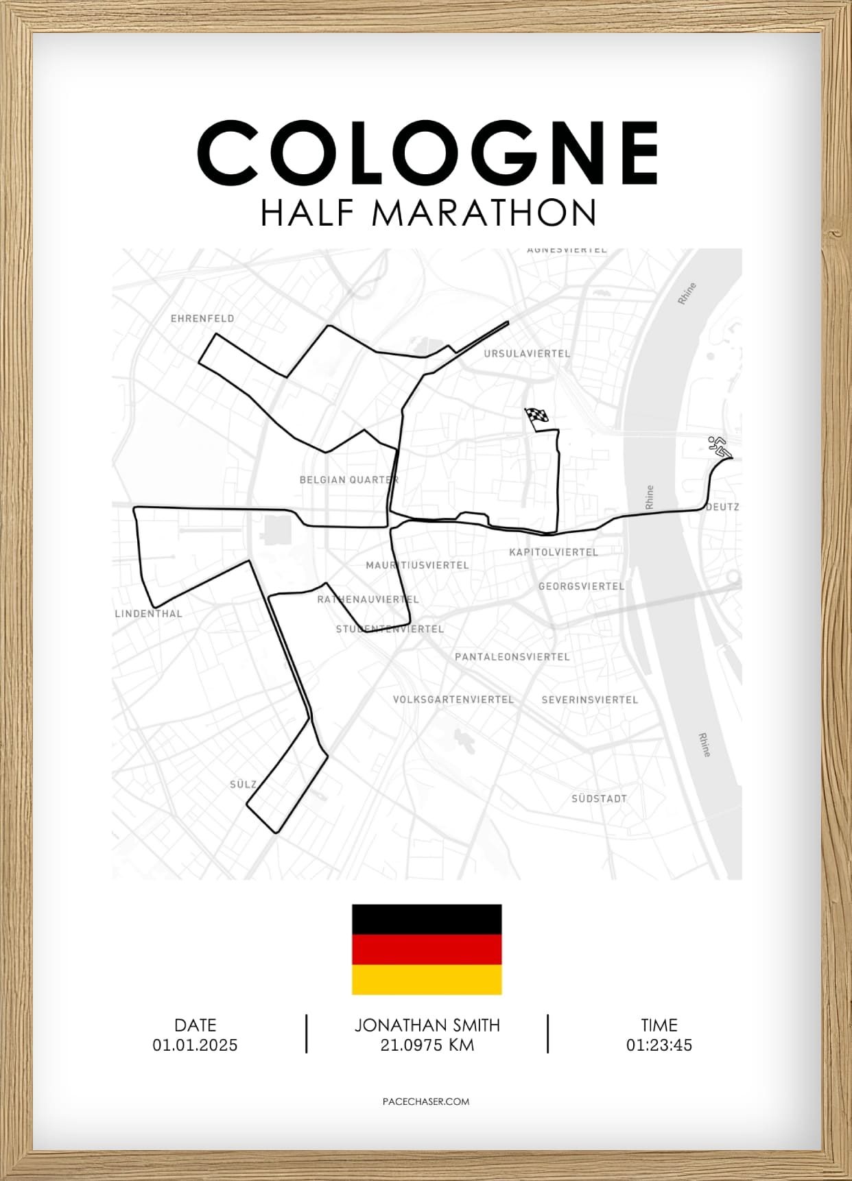 Halbmarathon Köln Poster