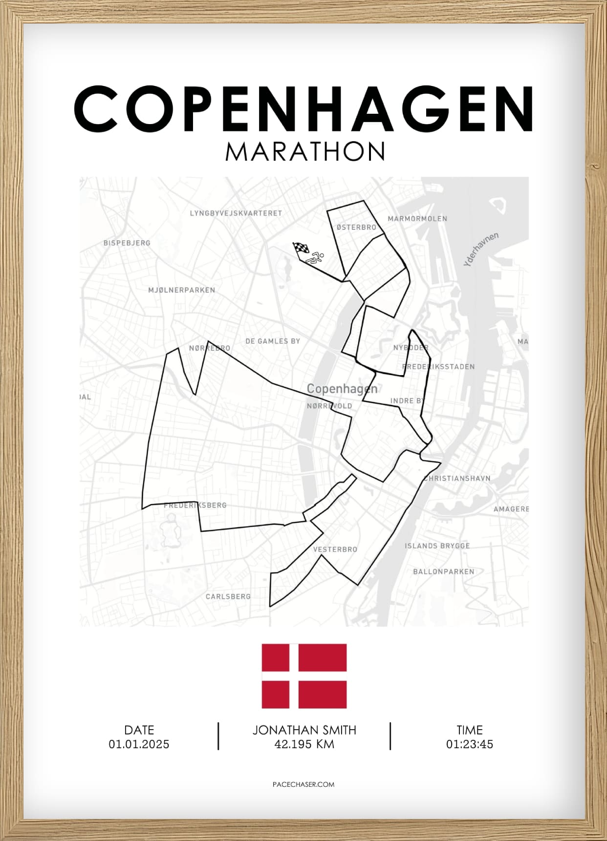 Marathon Kopenhagen Poster - bis 2024