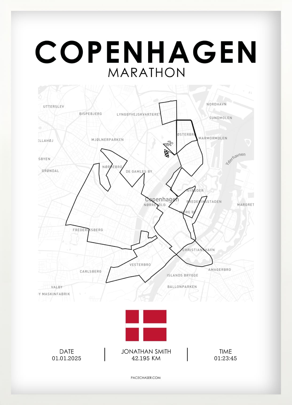 Copenhagen Marathon Poster - from 2025
