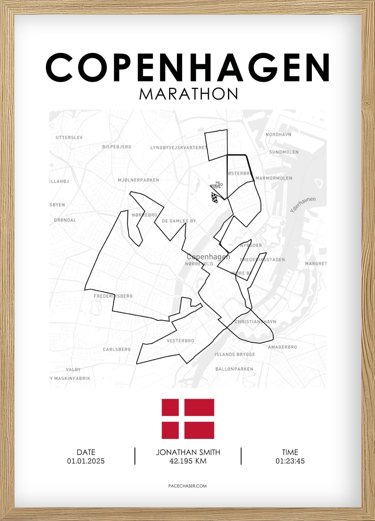 Copenhagen Marathon Poster - from 2025