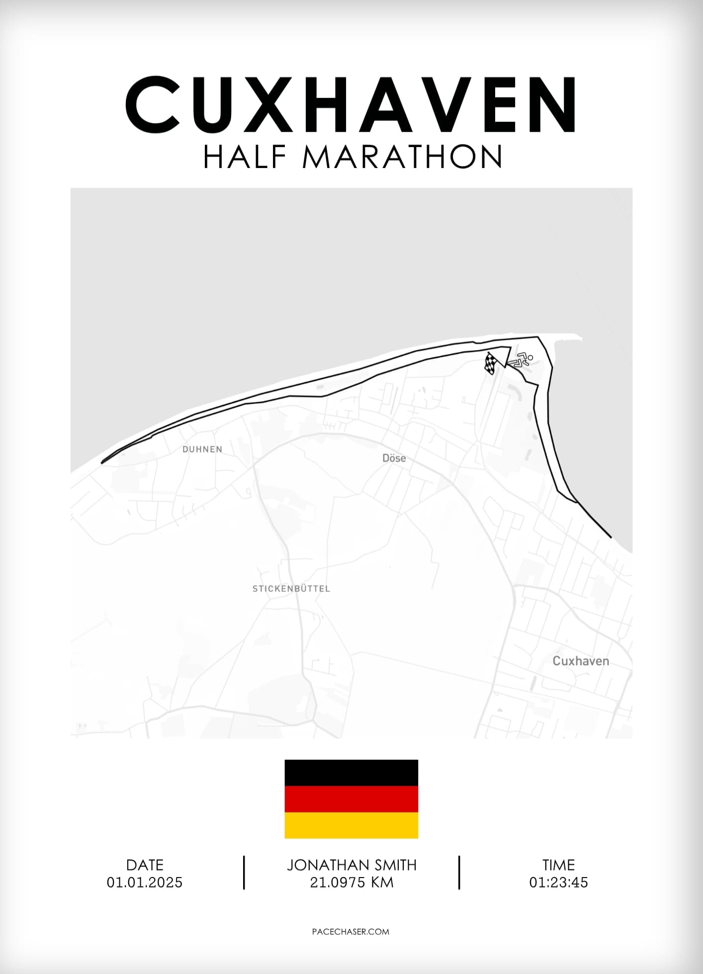 Cuxhaven Half Marathon Poster