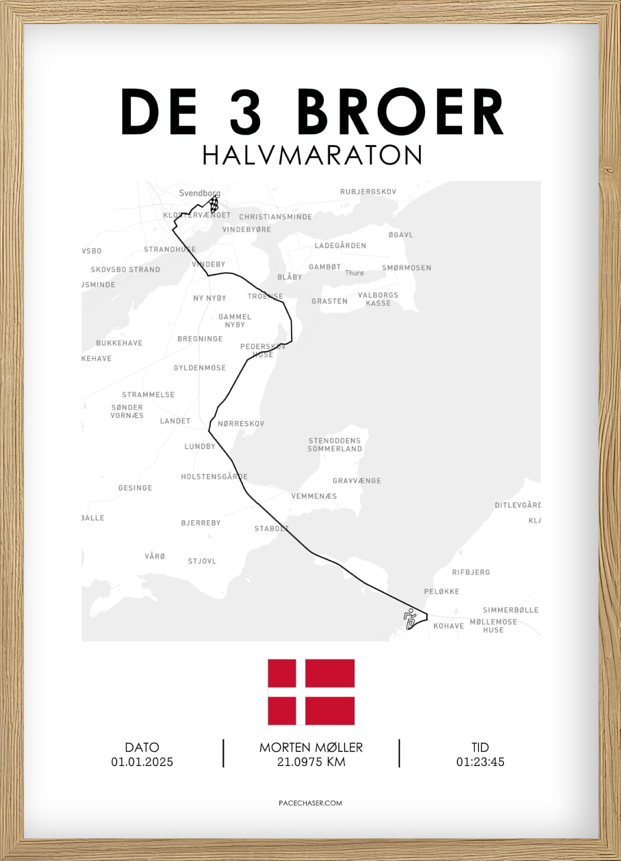De 3 Broer Halvmarathon Plakat