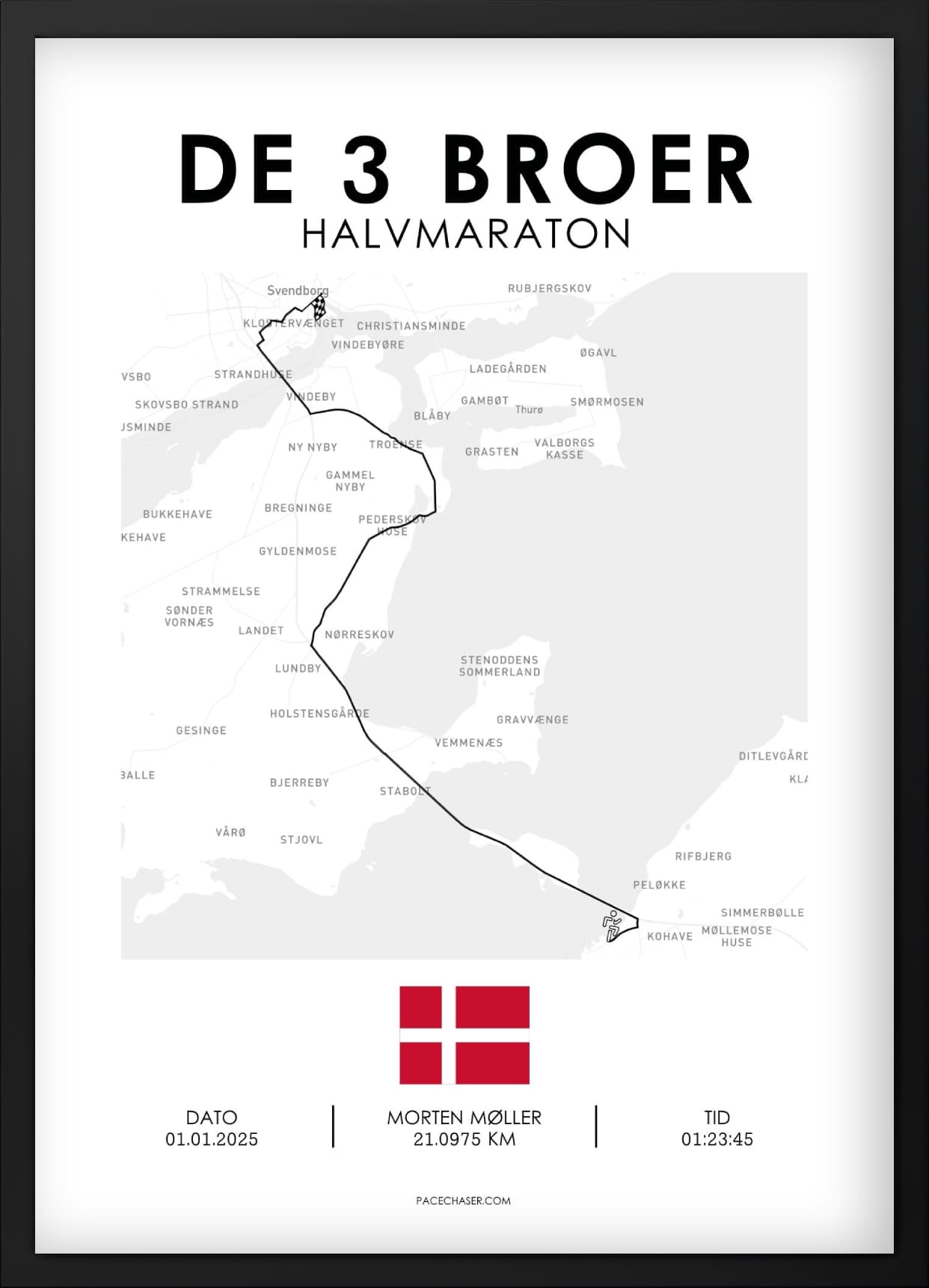 De 3 Broer Halvmarathon Plakat