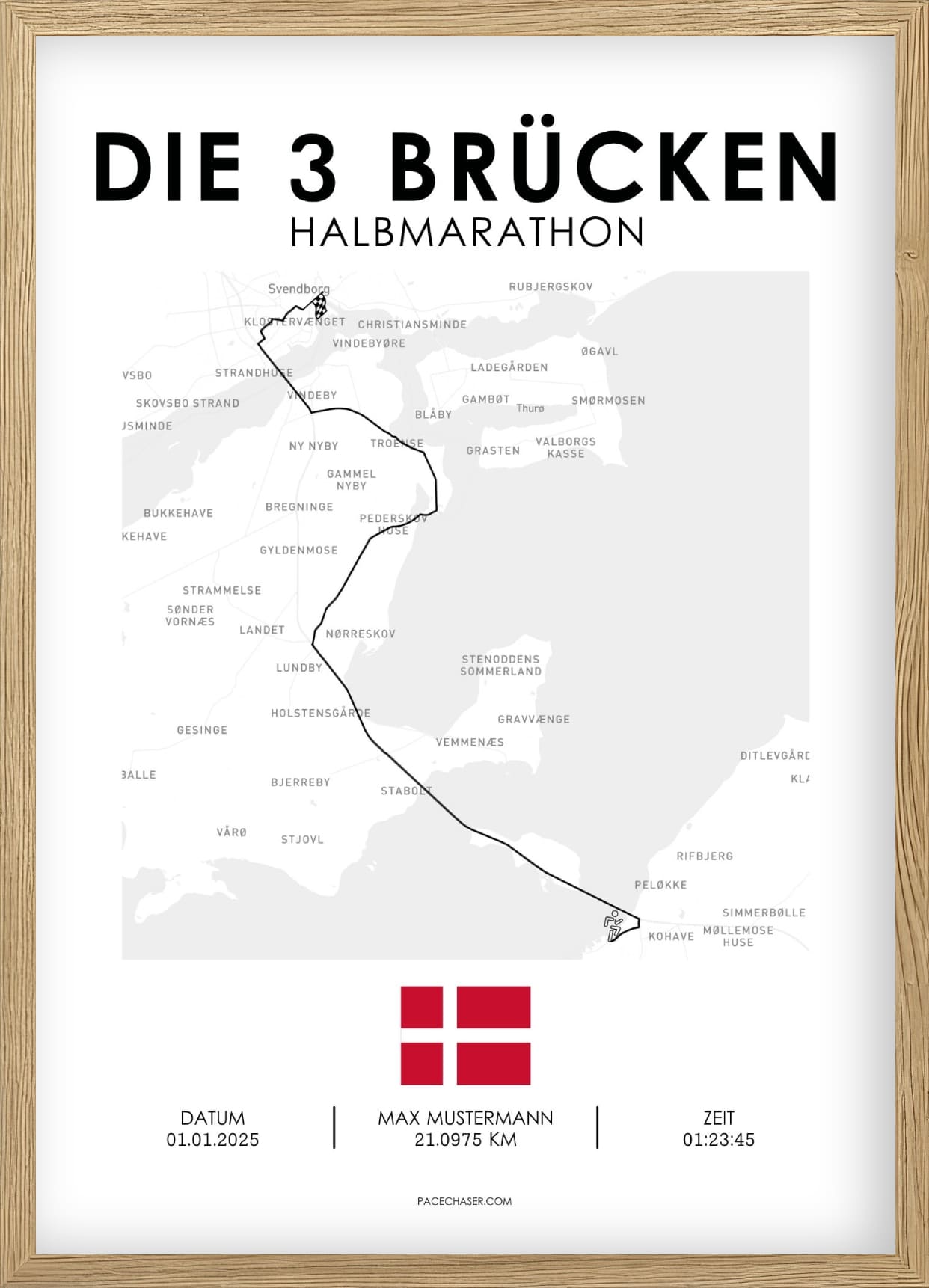 De 3 Broer Halvmarathon Plakat